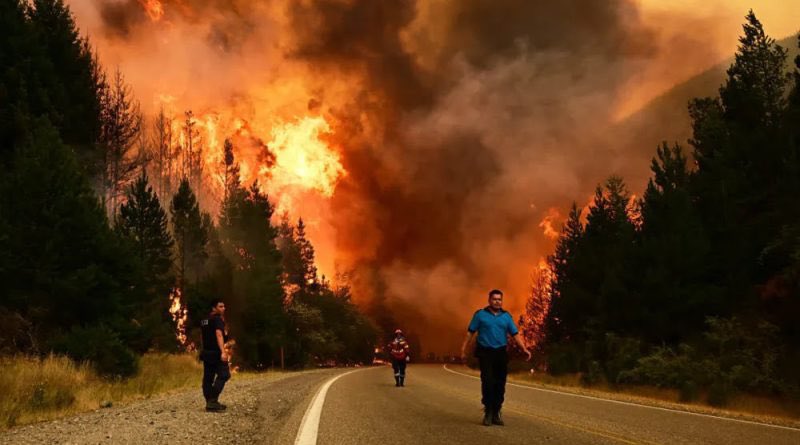 Gobierno concretó el envío de aeronaves para combatir incendios forestales en la Patagonia argentina