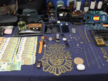 Policía española desarticula célula criminal chilena dedicada a robos en casas de Málaga