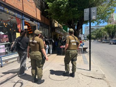 Con 12 personas detenidas termina una nueva «Ronda Impacto» de Carabineros en el centro y el borde costero de Viña del Mar