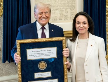 María Corina Machado confirma que le regaló a Donald Trump su Premio Nobel de la Paz