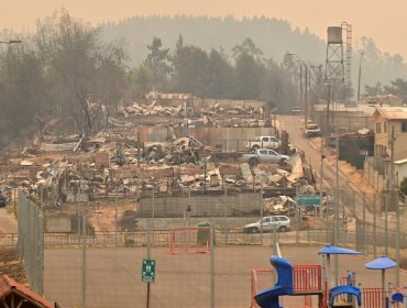 Decretan toque de queda en Penco, Nacimiento y Laja por incendios forestales