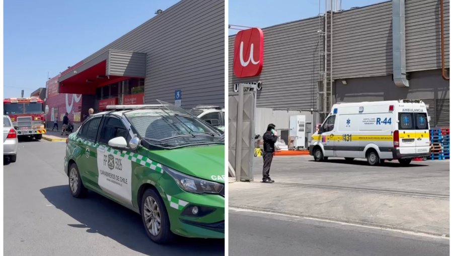 Dos guardias resultan apuñalados tras violento robo en supermercado de Villa Alemana