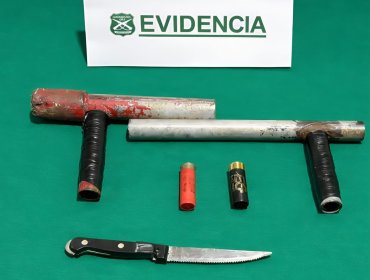 Detienen a hombre armado con escopeta y cuchillo tras una persecución por Quillota