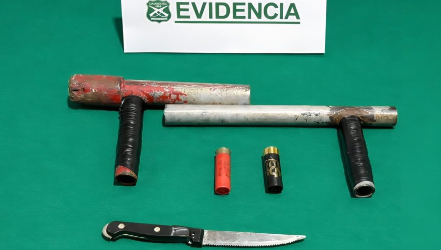 Detienen a hombre armado con escopeta y cuchillo tras una persecución por Quillota