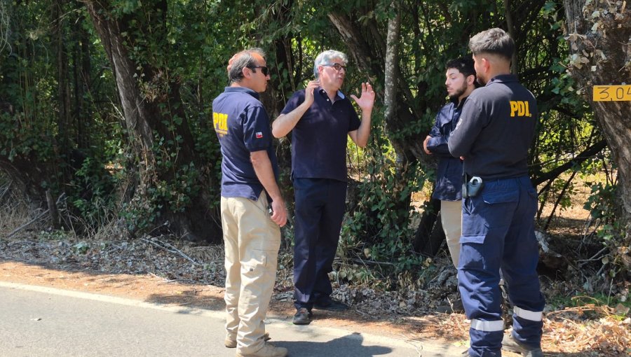 Fiscalía realiza pericias en punto de inicio de incendio forestal que afectó a Quillón y a Bulnes y que dejó a un fallecido