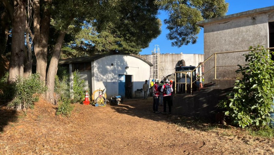 Essbio anunció corte de agua en Tomé por accidente de técnico en estanque: habría sido succionado por ducto