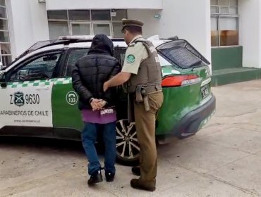 Capturan a sujeto que era buscado por receptación en Valparaíso: registra 23 detenciones