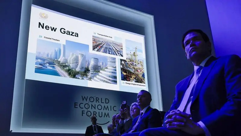 Cómo es el polémico plan para construir una "Nueva Gaza" con rascacielos que presentó EE.UU. en el Foro de Davos