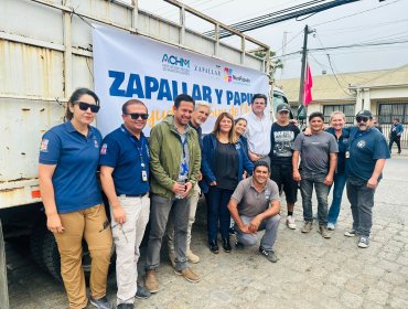Zapallar y Papudo enviaron 5 toneladas de ayuda a damnificados de incendios en el sur