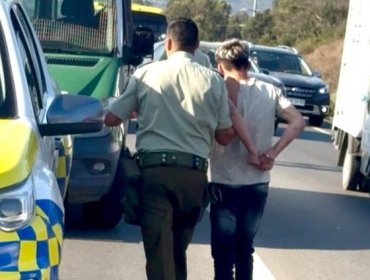 Tres delincuentes fueron detenidos por robo a vehículo estacionado en Cachagua