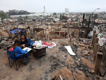 Casi 3.500 hogares se han catastrado con la ficha FIBE en Ñuble y Biobío tras los incendios forestales