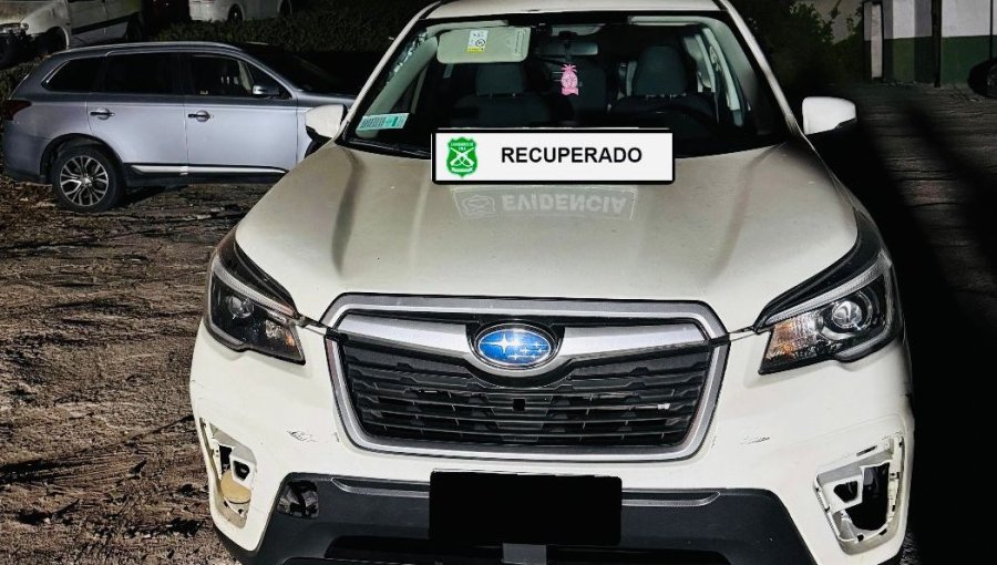 Persecución controlada por Reñaca termina con dos detenidos por robo de vehículo