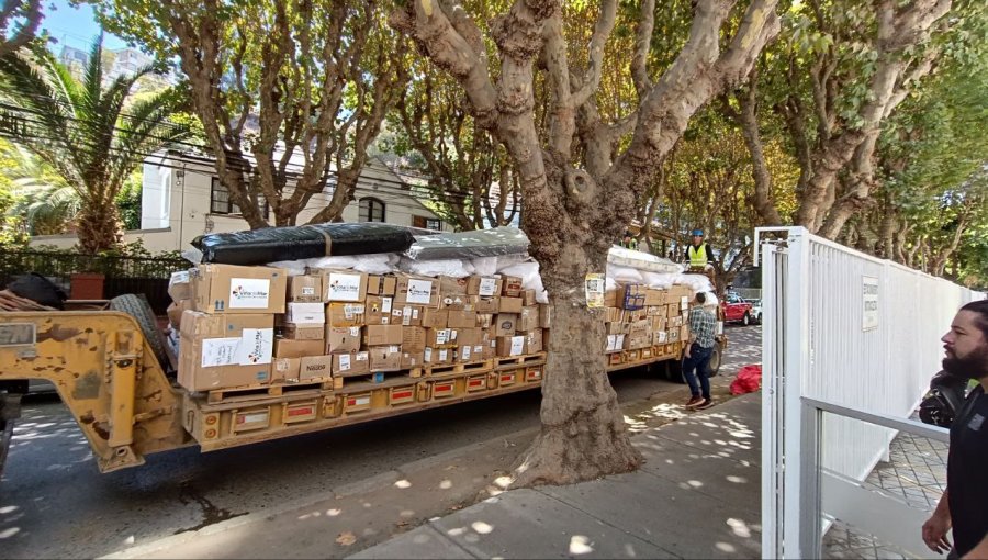 Viña del Mar despacha nuevo cargamento solidario a Lirquén: equipo municipal viajó a prestar ayuda a autoridades de Penco