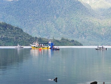 Rescatan cuerpo de uno de los tripulantes desaparecidos tras hundimiento de embarcación en Estuario de Reloncaví