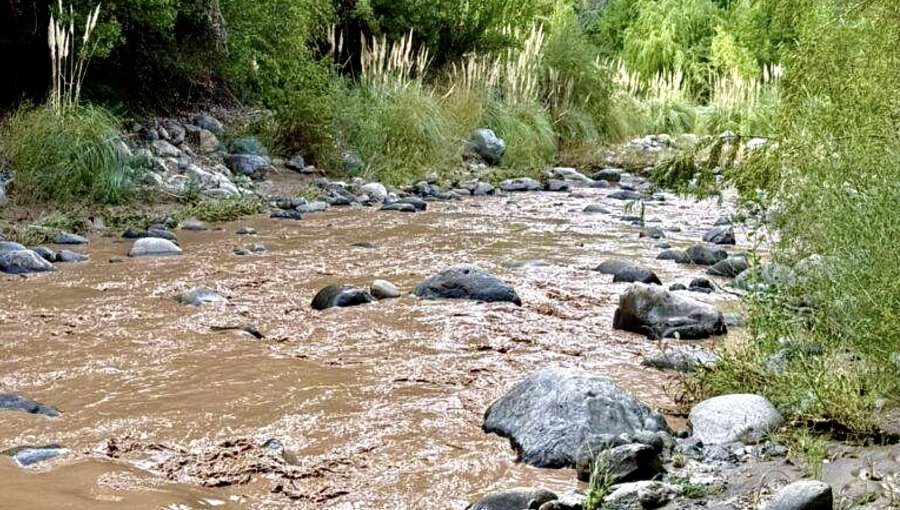 Lluvias elevan turbiedad del río Aconcagua y activan alerta amarilla en Los Andes