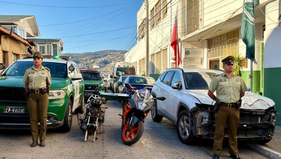 Desarticulan banda que mantenía un centro de acopio de autos robados en Valparaíso: tres motos y tres vehículos fueron recuperados