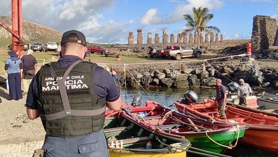Por aire, tierra y mar continúa la búsqueda de hombre que desapareció mientras realizaba caza submarina en Rapa Nui