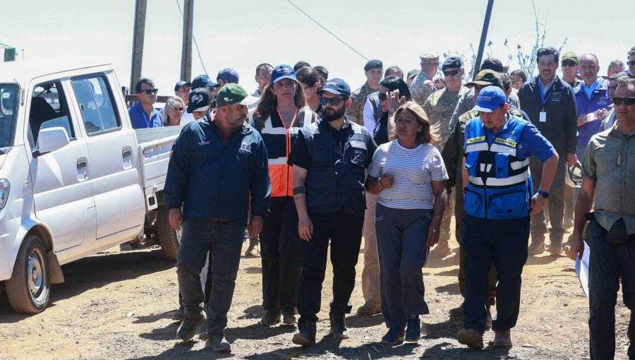 Presidente Boric recorre sector Lo Tato en Concepción y monitorea avance de instalación de viviendas de emergencia tras incendios