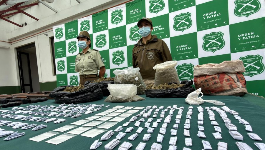 Cae peligrosa banda narco que producía y vendía droga en La Calera e Hijuelas: 13 detenidos, incluidos sus dos líderes