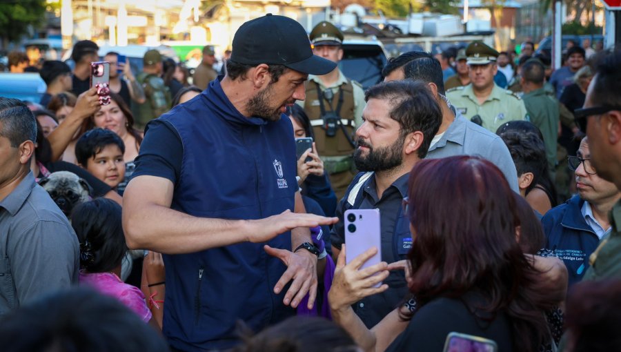Presidente Boric visita zonas afectadas por inundaciones en Maipú y compromete entrega de bono para damnificados