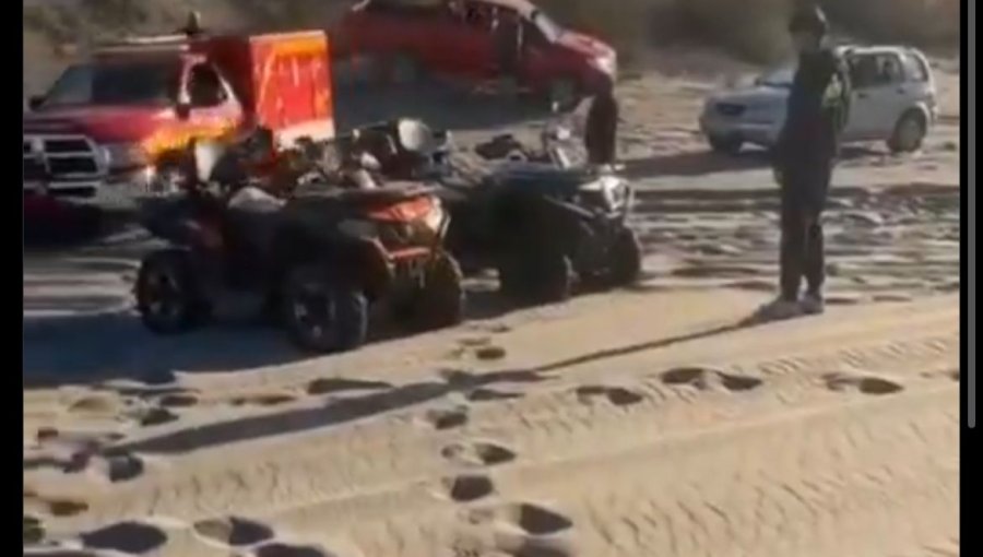Fatal accidente en moto en las dunas de Ritoque deja un muerto y una mujer grave