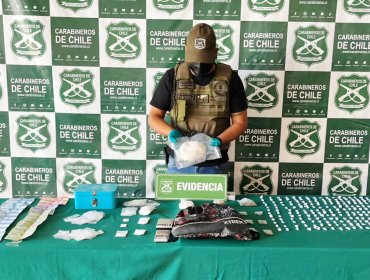 Detienen a sujeto que huyó de Carabineros tras arrojar una mochila con drogas en Los Andes