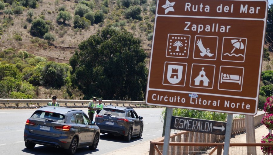 Detectan a tres personas en situación migratoria irregular tras fiscalización a 40 extranjeros en Zapallar