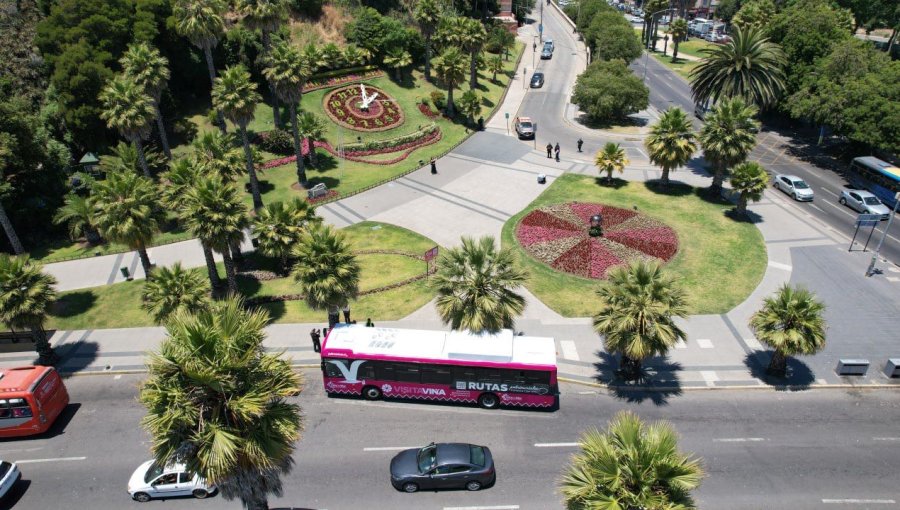 Más de 10 mil personas han viajado en bus eléctrico municipal “Visita Viña” para conocer la ciudad