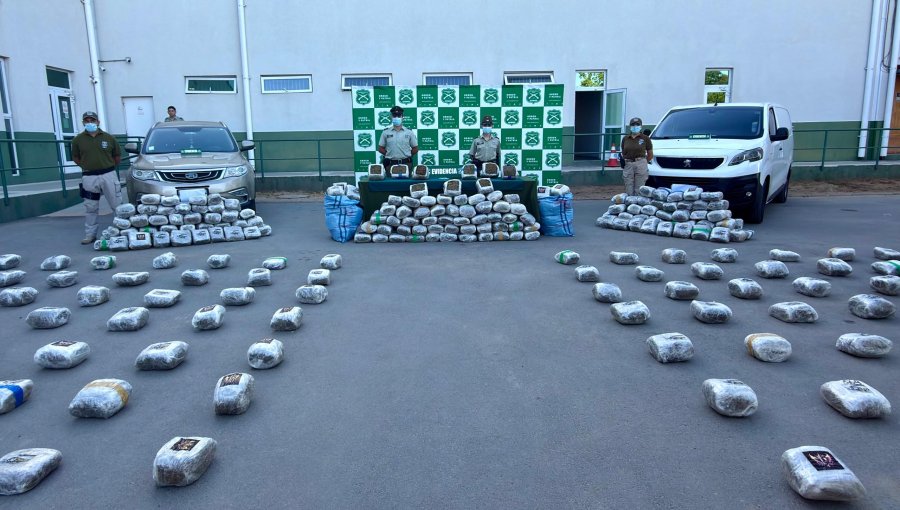Decomisan cerca de 900 kilos de marihuana durante control vehicular en Nogales: Tres extranjeros fueron detenidos