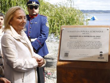 Cecilia Morel tras misa en memoria del expresidente Piñera en Lago Ranco: "Es emocionante que a 2 años la gente lo siga teniendo presente"