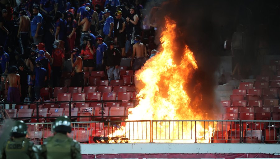 Tribunal de Disciplina de la ANFP determinó castigo a la U por graves incidentes ante Audax Italiano en el Nacional