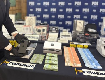 Incautan más de $1.700 millones en productos tecnológicos falsificados en el Barrio Meiggs: cinco extranjeros detenidos