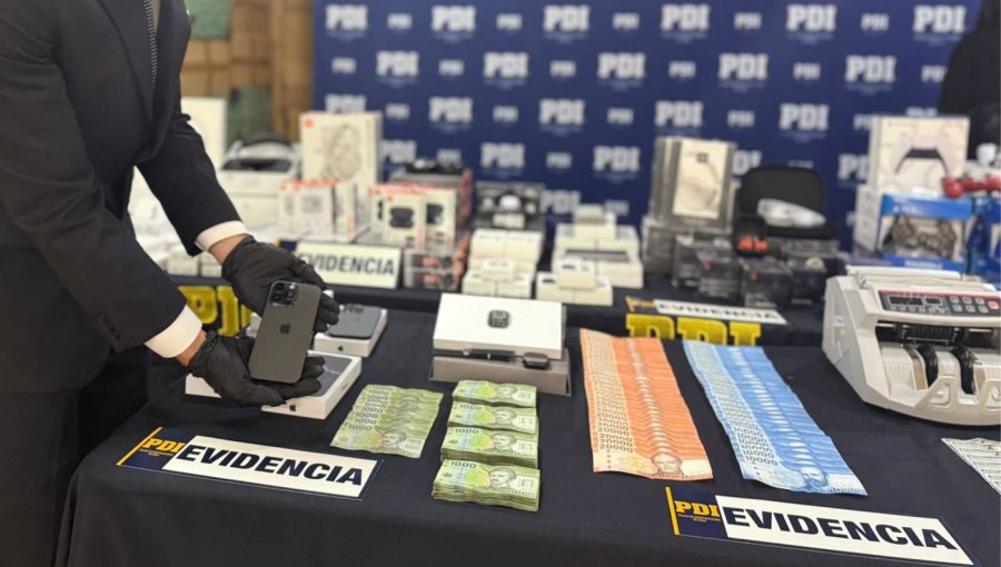 Incautan más de $1.700 millones en productos tecnológicos falsificados en el Barrio Meiggs: cinco extranjeros detenidos