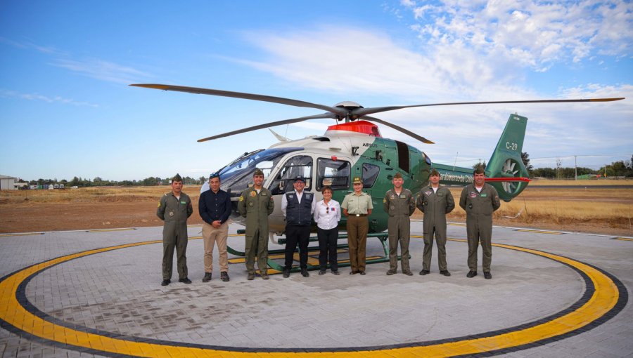 Chile refuerza su red aérea de emergencia con 110 plataformas operativas