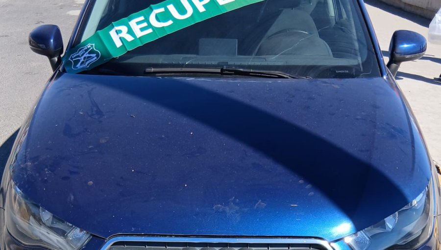 Recuperan vehículo robado en Reñaca tras seguimiento con GPS: un detenido en Ventanas