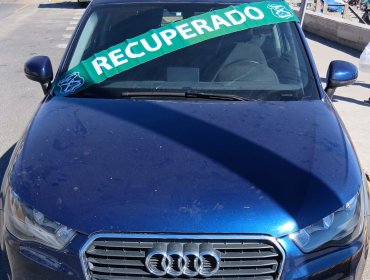 Recuperan vehículo robado en Reñaca tras seguimiento con GPS: un detenido en Ventanas