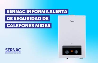 Riesgo de fuga de gas: Sernac emite alerta por fallas en calefones Midea Carrier