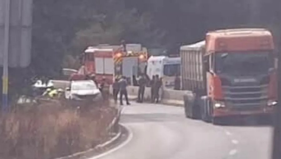 Motorista resulta lesionado tras accidente en Camino Internacional y provoca congestión en ambos sentidos