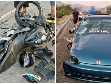 En riesgo vital permanece motorista que protagonizó violento accidente de tránsito durante carreras clandestinas en Los Andes