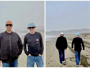 Pet Shop Boys sorprende paseando por la playa en la antesala a su debut en Viña 2026