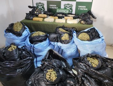 Carabineros de Atacama incautó más de 151 kilos de diferentes drogas