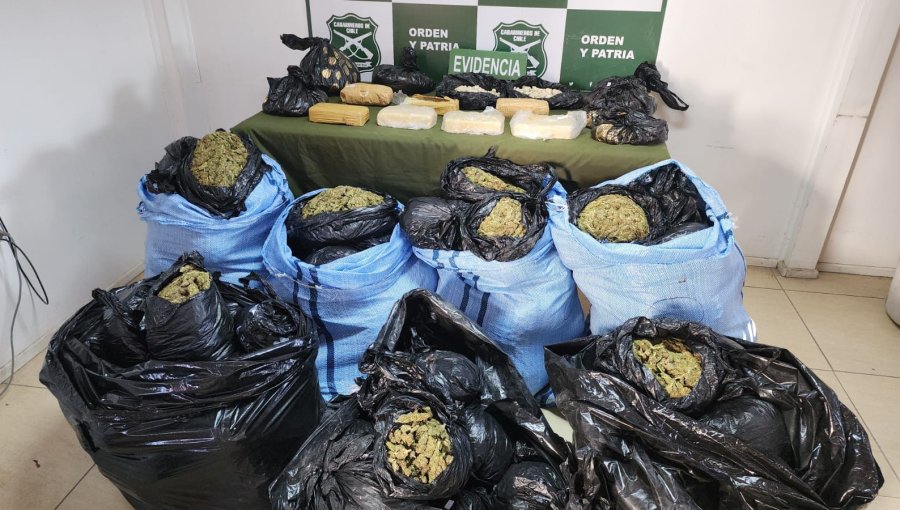 Carabineros de Atacama incautó más de 151 kilos de diferentes drogas