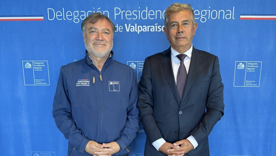 Yanino Riquelme y Manuel Millones inician protocolo de traspaso en la Delegación Presidencial Regional de Valparaíso