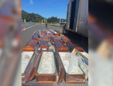 Impactante hallazgo en la Carretera Austral: marihuana oculta en ataúdes termina con tres detenidos