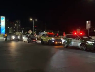 Carabineros fiscaliza 237 vehículos en operativo contra carreras clandestinas en Vitacura