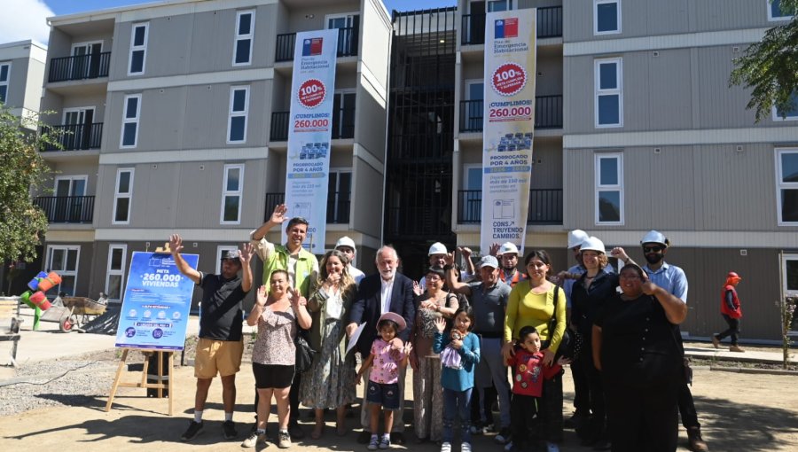 Plan de Emergencia Habitacional alcanza meta de 260 mil viviendas entregadas