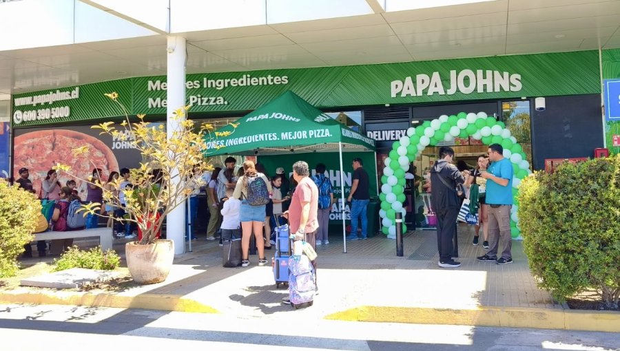 Papa Johns abre nuevo local en Viña del Mar y refuerza su presencia en la Quinta Región