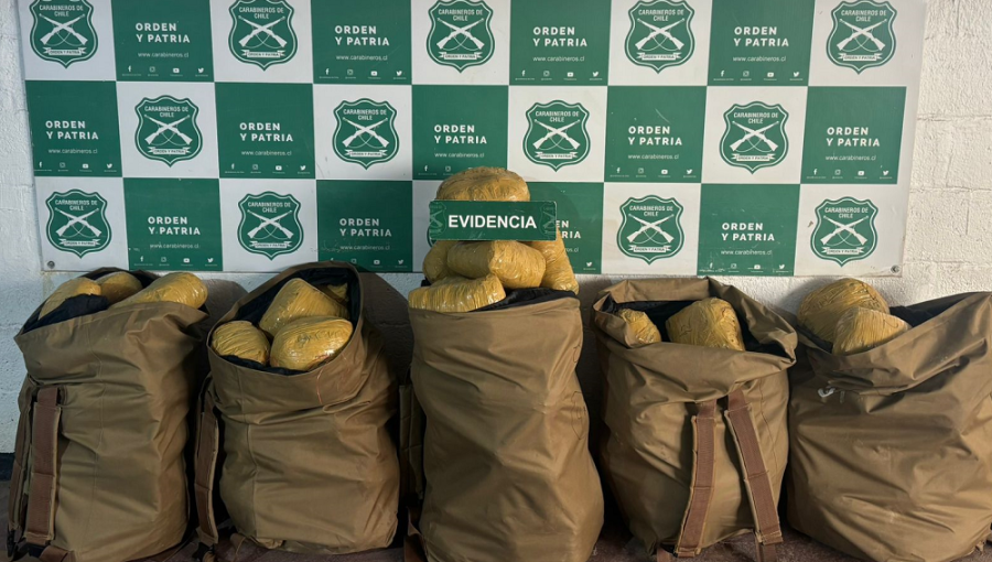 Prisión preventiva para venezolano detenido con 88 kilos de marihuana en Calama