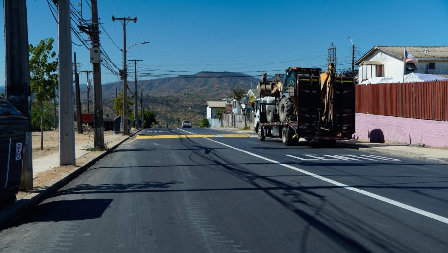 Reportan 65% de avance en obras de reconstrucción de arteria arrasada por el megaincendio de 2024 en Viña del Mar
