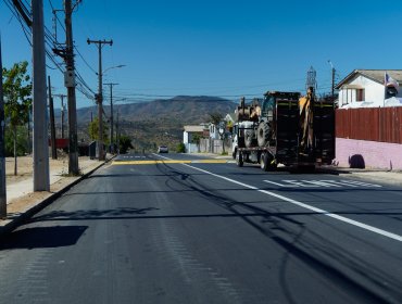 Reportan 65% de avance en obras de reconstrucción de arteria arrasada por el megaincendio de 2024 en Viña del Mar